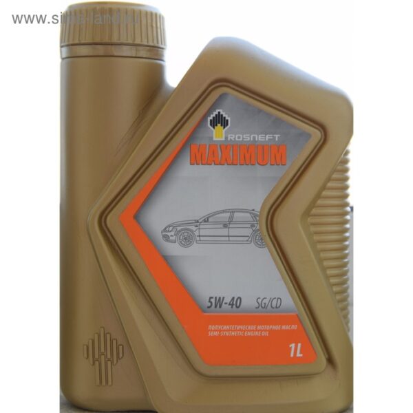 Масло РосНефть Maximum 5W40 SG/CD п/с. 1л