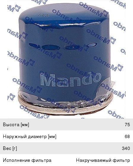 Фильтр масляный MANDO MOF4612