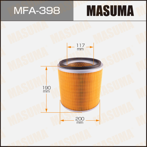 Фильтр воздушный Masuma MFA398