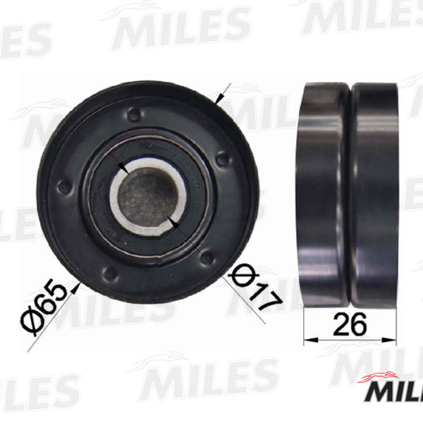 Ролик натяжной Miles AG03047