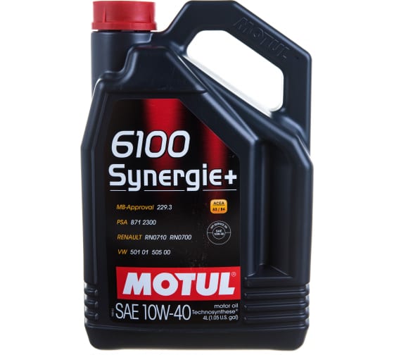 Масло Motul 6100 Synergie+ 10W40 A3/B4 SN/CF 4 л синт.