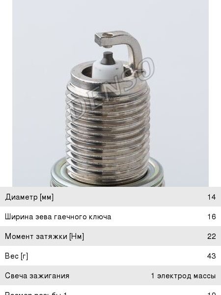 Свеча зажигания Denso (к-т) Q20TT