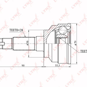 ШРУС наружний Lynx CO4404