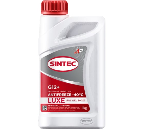 Антифриз Sintec Lux красный 1кг G12+(-40)