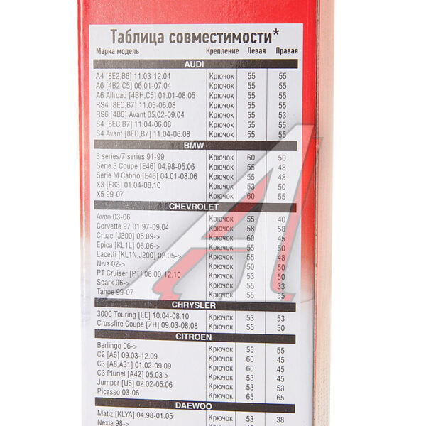 Щетка стеклоочистителя каркасная AVS 20″/ 500мм. CL