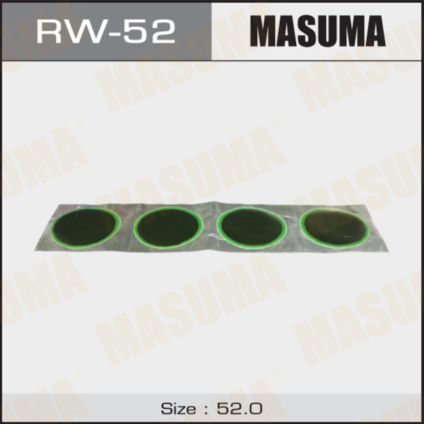 Заплатка кордовая для бок. порез.52х75мм 1сл MASUMA