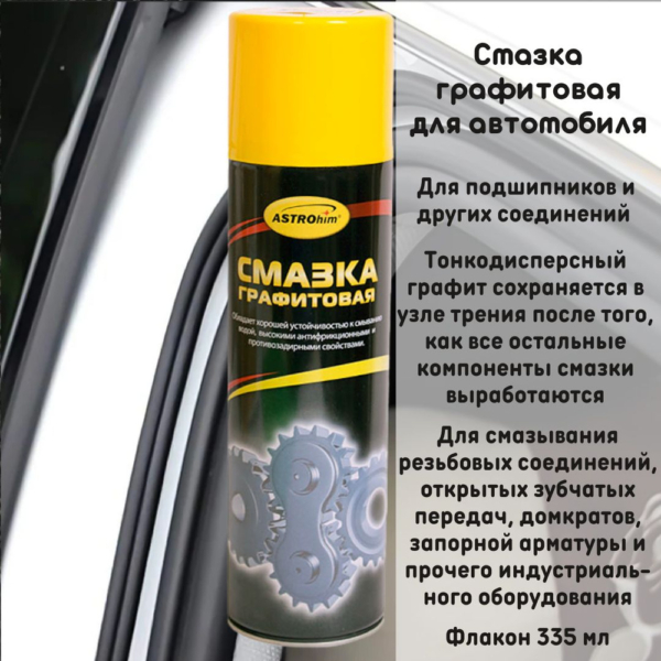 Смазка графитная Астрохим 335мл