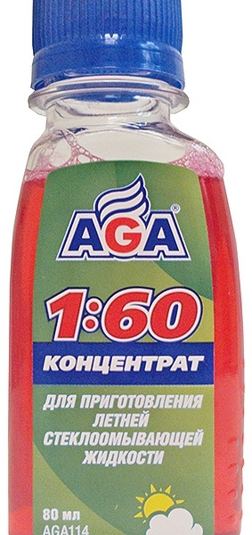 Жидкость стеклоомывающая концентрат AGA 80мл AGA114