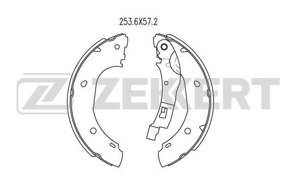 Колодки тормозные Zekkert BK4073