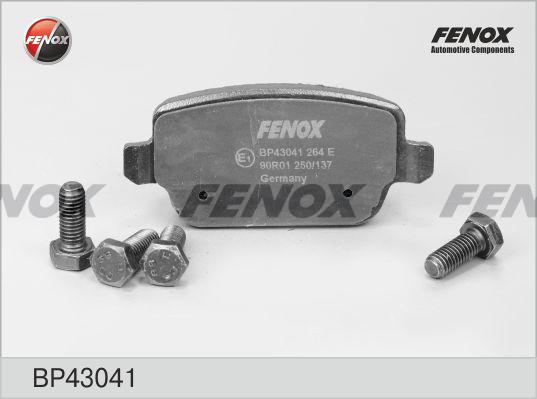 Колодки тормозные FENOX BP43041