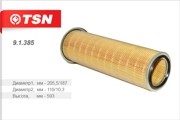 Фильтр воздушный TSN 91385 (VOLVO FE I,FL4,FL6)