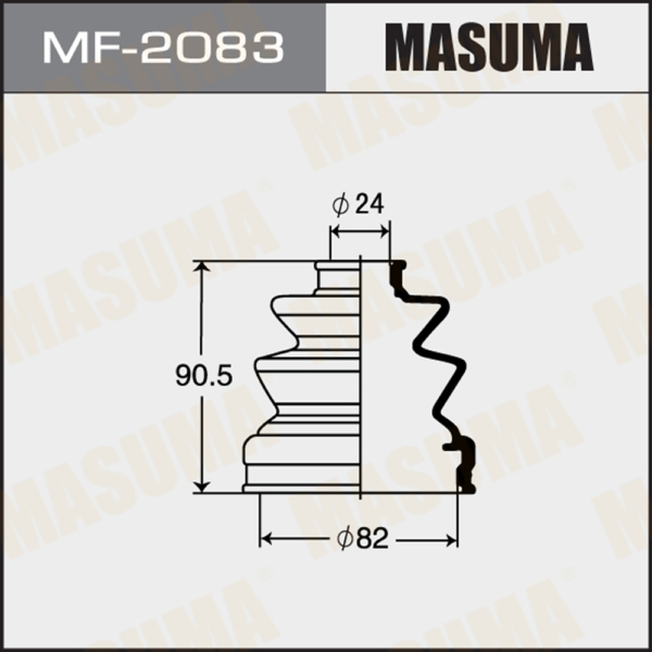 Пыльник рулевой рейки Masuma MF2083