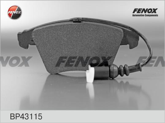 Колодки тормозные FENOX BP43115