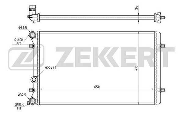 Радиатор Zekkert MK1089