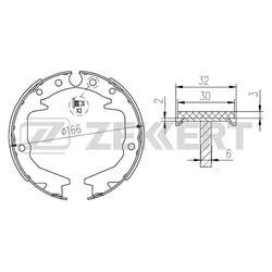 Колодки тормозные Zekkert BK4280
