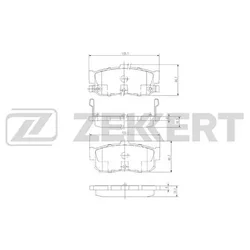 Колодки тормозные Zekkert BS1104