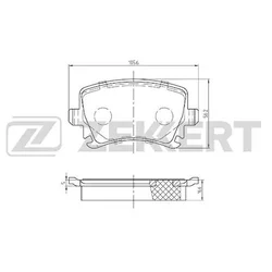 Колодки тормозные Zekkert BS1142