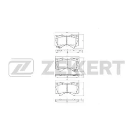 Колодки тормозные Zekkert BS1149