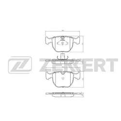 Колодки тормозные Zekkert BS1150