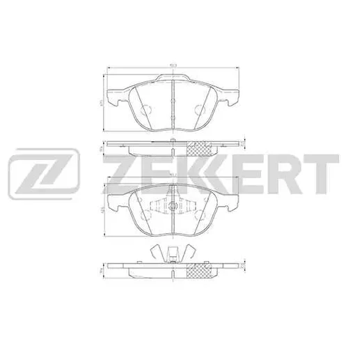 Колодки тормозные Zekkert BS1599