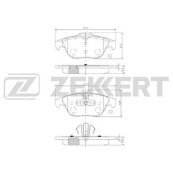 Колодки тормозные Zekkert BS1938