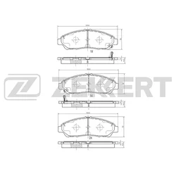 Колодки тормозные Zekkert BS1958