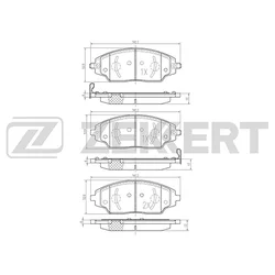 Колодки тормозные Zekkert BS1960
