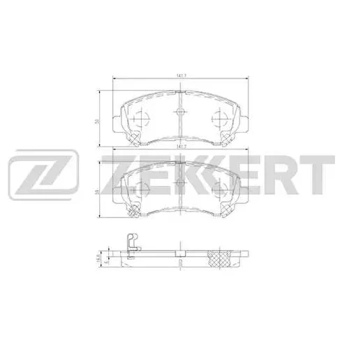 Колодки тормозные Zekkert BS2296