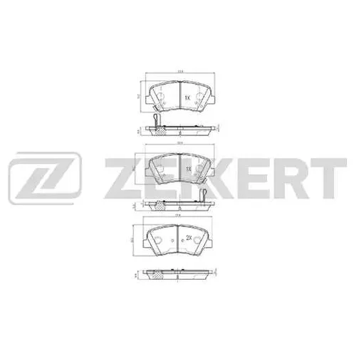 Колодки тормозные Zekkert BS2817