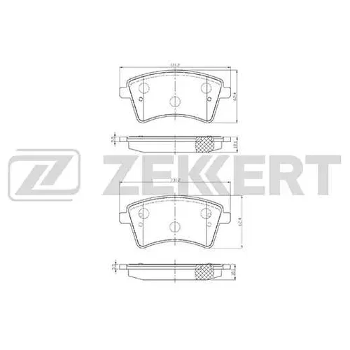 Колодки тормозные Zekkert BS2830