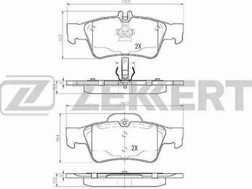 Колодки тормозные Zekkert BS2832