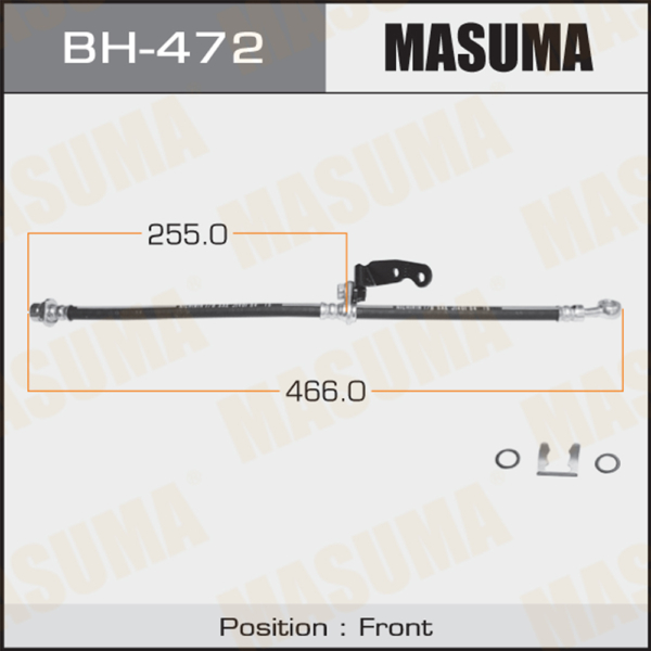 Шланг тормозной передний правый Masuma BH-472 Honda CR-V