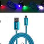 Кабель micro-USB синий светящийся 1м WIIIX CBL710UMU10BU