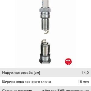 Свеча зажигания NGK 4477 к-т