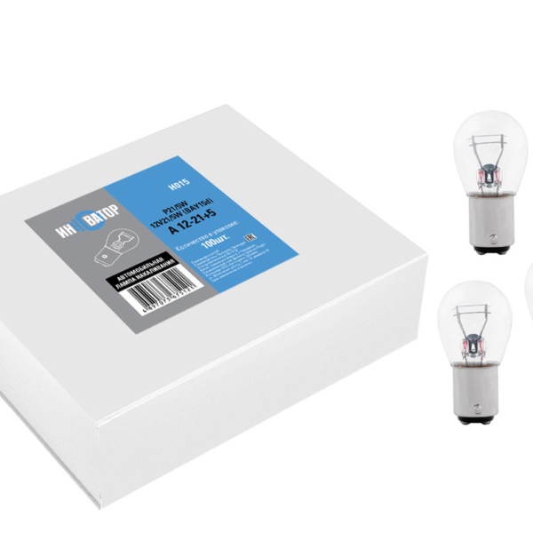 Лампа накаливания A 12V 21W+5W (BAY15d) ИHHОВАТОР Kraft H015