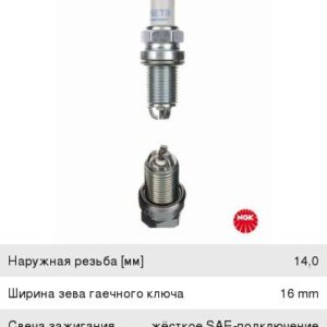 Свеча зажигания NGK 6992 (к-т)
