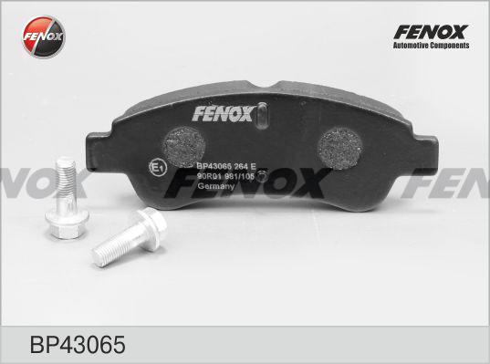 Колодки тормозные FENOX BP43065