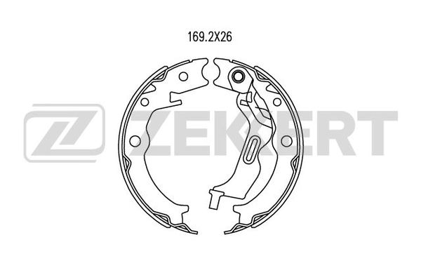Колодки тормозные Zekkert BK4051