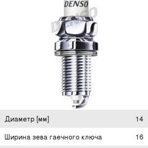 Свеча зажигания Denso 3130 K16PRU11 (к-т)