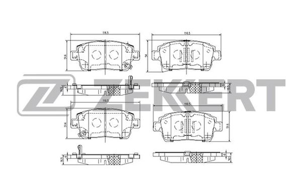 Колодки тормозные Zekkert BS2695
