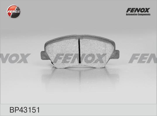 Колодки тормозные Fenox BP43151