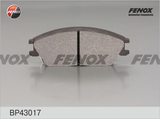 Колодки тормозные FENOX BP43017