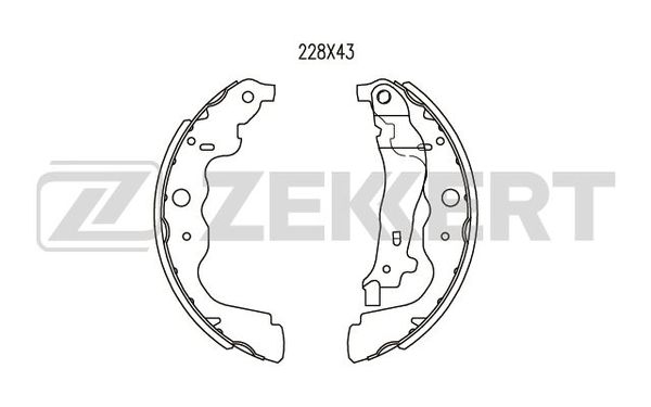Колодки тормозные Zekkert BK4054