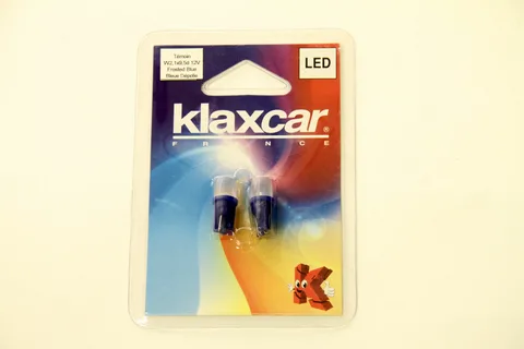 Светодиод 12V 5W W2.1 б/ц синяя Klaxcar 2шт