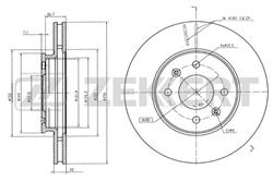 Диск тормозной Zekkert BS5276