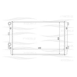 Радиатор системы охлаждения Free-Z KK0209