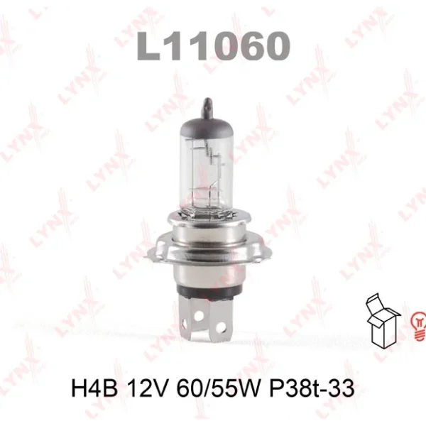 Лампа H4B 12V 60/55W Lynx L11060