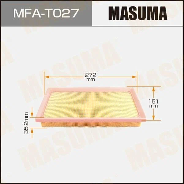 Фильтр воздушный Masuma MFAT027 Toyota