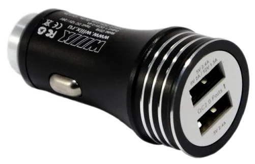 Зарядное устройство USB-2 черный WIIIX