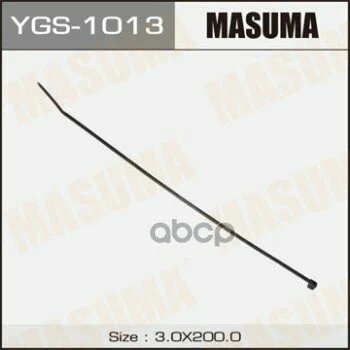 Хомут пластиковый 3х200мм черный Masuma 100шт. YGS1013